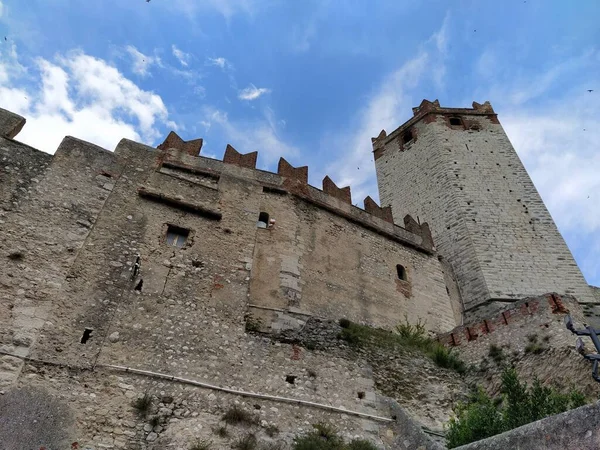 View Malcesine Castle Italy — Φωτογραφία Αρχείου