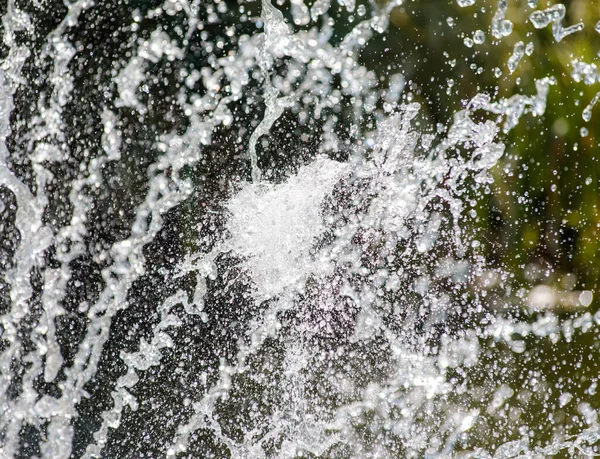 Spatten Water Rivier Het Spel Van Licht Duisternis Water Land — Stockfoto