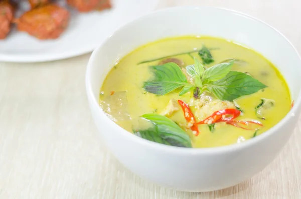 Green chicken curry — Stock Photo, Image