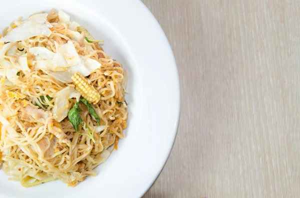 Stir fried instant noodle — Stock Photo, Image