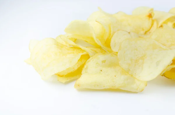 Potato chips isolated — Stock Photo, Image