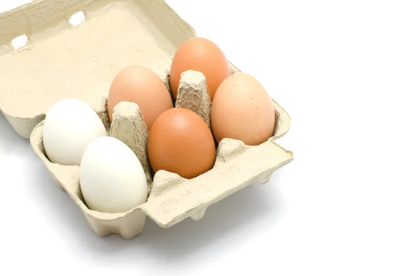 Eggs in a carton package — Stock Photo, Image