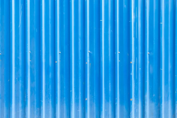 Mavi oluklu metal doku — Stok fotoğraf