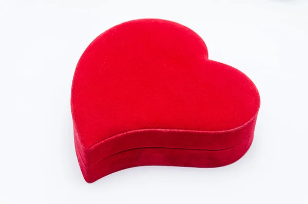 Heart shaped box on a white background Stock Image