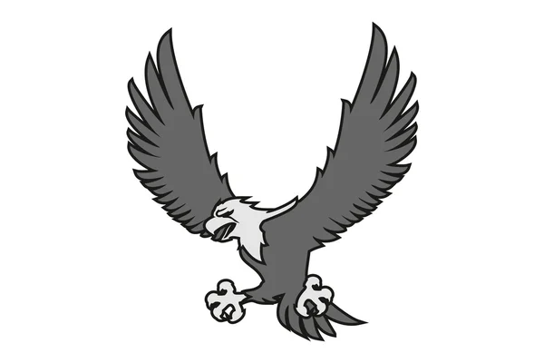 Funny eagle — Stock Vector