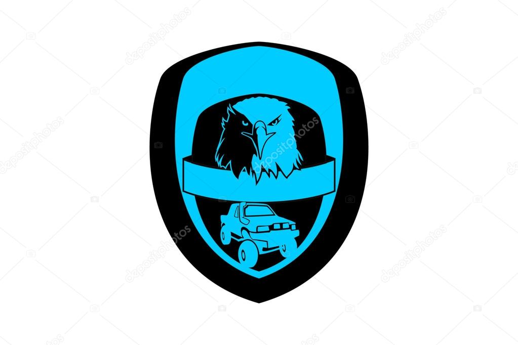 Another eagle which can be after a minor correction as logo and print ... or sticker