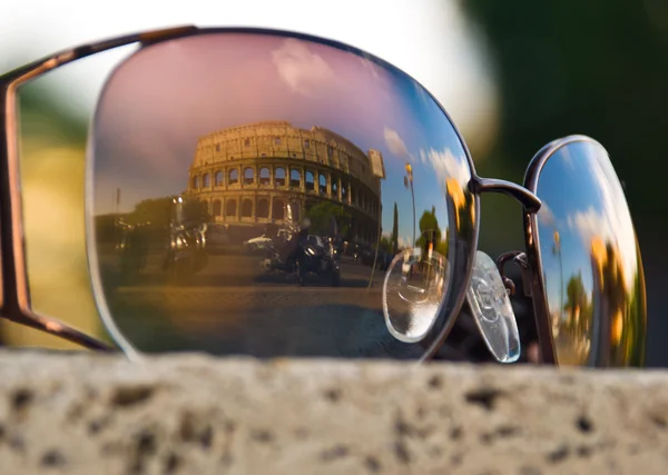 Coliseum in the Glass — Stock Photo, Image