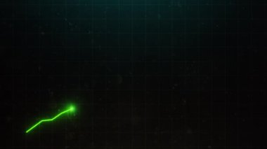 Piyasa Toparlanma Konsepti. Başarılı büyüme eğilimi Yeşil Çizgi Grafiği yükseliyor. Finansal veriler ve diyagramlar. Borsa artışı, yükselen finansal veriler, Covid19 salgınından sonra yatırım artışı