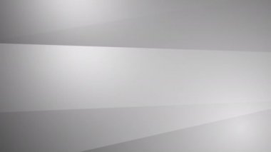 Soyut Geometrik gri, yüksek teknolojili, düşük polimerli, kurumsal hareket arkaplanı. Pürüzsüz Minimal Beyaz 3D animasyon arkaplanı. Kusursuz döngü