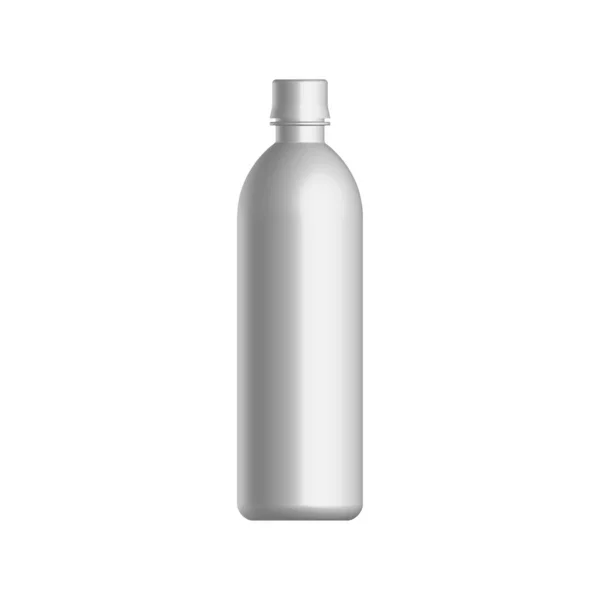 Pet Flaschenattrappe Auf Weißem Isoliertem Hintergrund Vektorillustration — Stockvektor