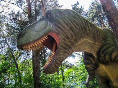 Tyrannosaurus Rex ormanda yürüyor. Tyrannosaurus Rex Ormanda yürür.
