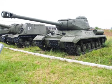 Kubinka, Rusya - 12 Haziran 2011: Zırhlı araç açık havada ve Hangarlar Kubinka Moskova yakınlarındaki Müzesi.