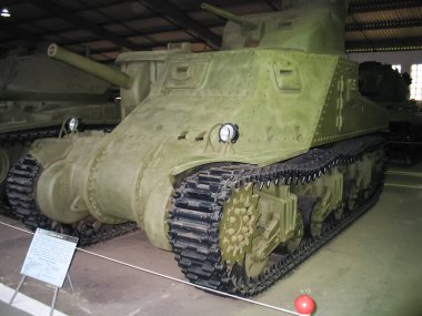 Kubinka, Rusya - 12 Haziran 2011: Zırhlı araç açık havada ve Hangarlar Kubinka Moskova yakınlarındaki Müzesi.