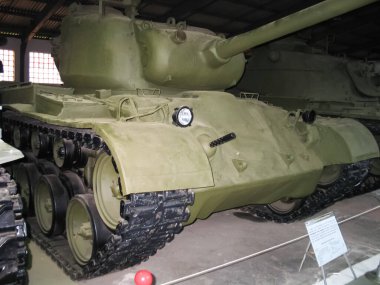 Kubinka, Rusya - 12 Haziran 2011: Zırhlı araç açık havada ve Hangarlar Kubinka Moskova yakınlarındaki Müzesi.