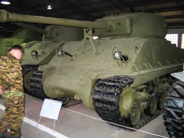 Kubinka, Rusya - 12 Haziran 2011: Zırhlı araç açık havada ve Hangarlar Kubinka Moskova yakınlarındaki Müzesi.