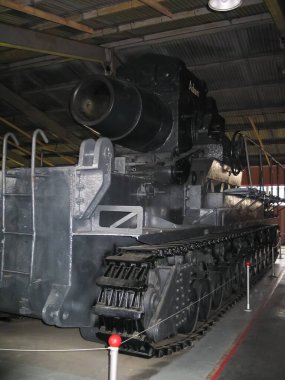 Kubinka, Rusya - 12 Haziran 2011: Zırhlı araç açık havada ve Hangarlar Kubinka Moskova yakınlarındaki Müzesi.