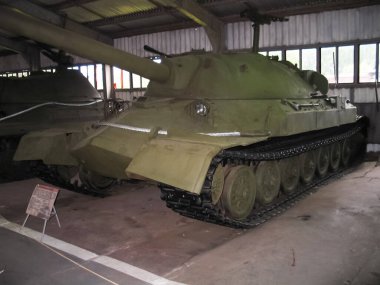 Kubinka, Rusya - 12 Haziran 2011: Zırhlı araç açık havada ve Hangarlar Kubinka Moskova yakınlarındaki Müzesi.