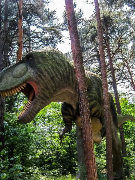 Tyrannosaurus Rex Promène Dans Les Bois Tyrannosaurus Rex Marche Dans — Photo