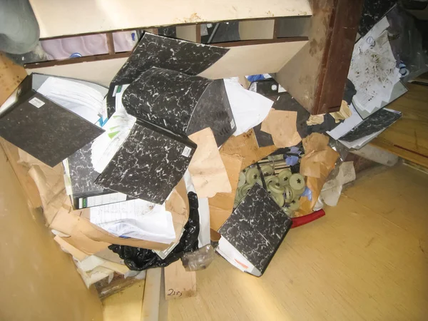 Moskau Russland Juni 2015 Müll Und Alte Möbel Einem Verlassenen — Stockfoto