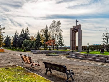 Irkutsk, Rusya - 24 Ağustos 2016: Irkutsk, sokaklar ve Binalar şehrin tarihi ve modern binalar manzaraları.