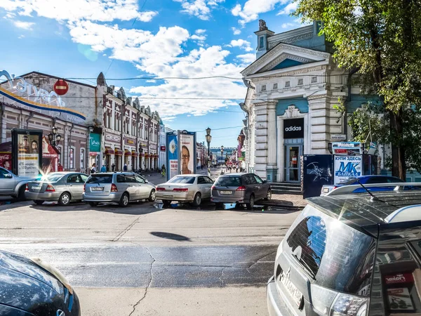 Irkutsk Russia August 2016 Sights Irkutsk Streets Buildings City Historical — Stock Photo, Image