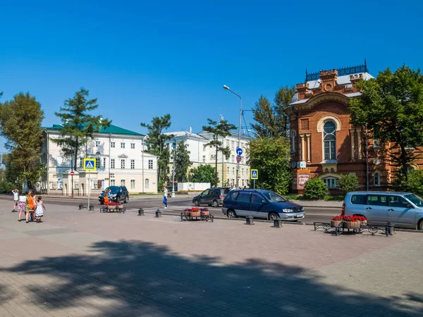 Irkutsk Rusko Srpna 2016 Památky Irkutsk Ulic Budov Města Historické — Stock fotografie