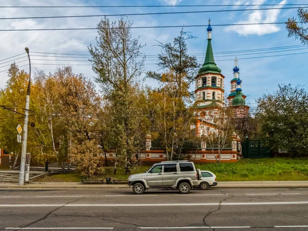 Irkutsk Russland August 2016 Die Sehenswürdigkeiten Von Irkutsk Straßen Und — Stockfoto