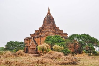 Myanmar 'da binlerce pagoda vadisi var. Tapınakları ve tapınakları olan eski bir dini Pagan şehri..