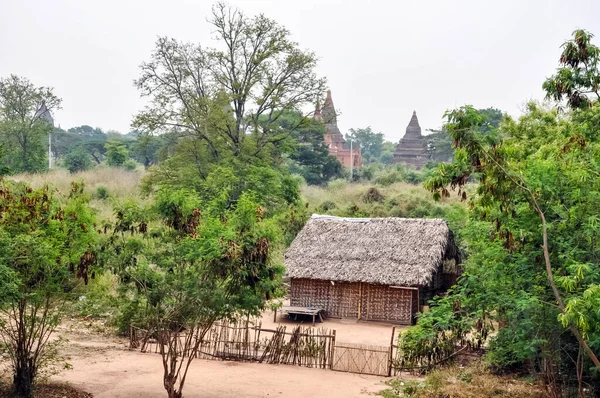 Údolí Tisíce Pagod Myanmaru Starověké Náboženské Město Pohan Pagodami Svatyně — Stock fotografie