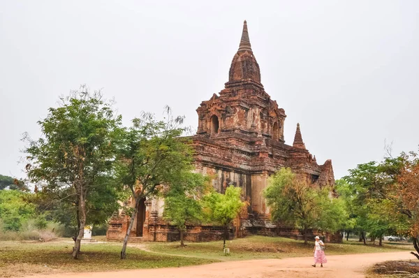 Valle Mille Pagode Myanmar Antica Città Religiosa Pagana Con Pagode — Foto Stock