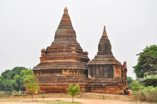 Valea Mie Pagode Din Myanmar Orașul Religios Antic Păgân Pagode — Fotografie, imagine de stoc