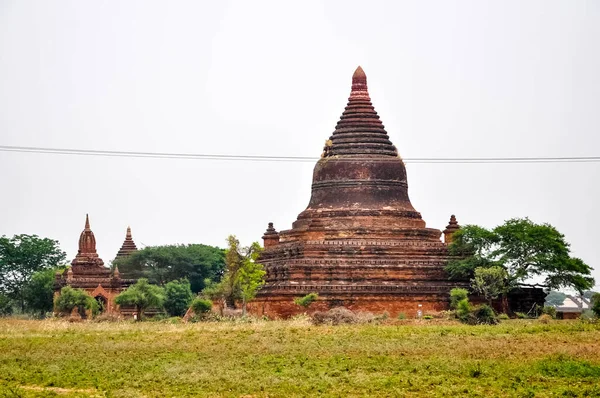 Myanmar Binlerce Pagoda Vadisi Var Tapınakları Tapınakları Olan Eski Bir — Stok fotoğraf