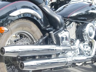 Moskova, Rusya - 23 Temmuz 2018: spor motosiklet Honda, ralli bisikletçileri motodrome yakınındaki bir parti için Photoset.