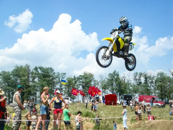 Moskva Ryssland Juli 2018 Motocross Tävling Utkanten Moskva Motodrome Sportmotorcyklar — Stockfoto