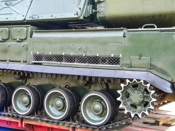 Slavyansk Ukraina Czerwca 2016 Przeciwlotnicze System Rakietowy Buk Transport Pojazdów — Zdjęcie stockowe