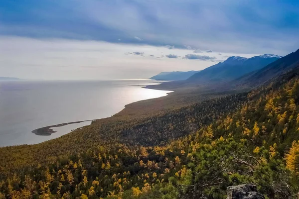 Autumnal Nature Lake Baikal Landscape Flora Baikal — Stock Photo, Image