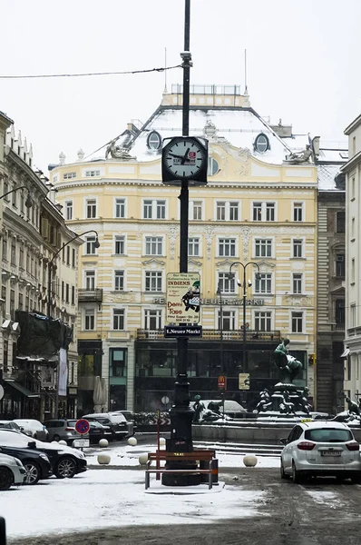 Wiedeń Austria Styczeń 2014 Zabytki Wiednia Budynki Ulice Miasta Wiednia — Zdjęcie stockowe