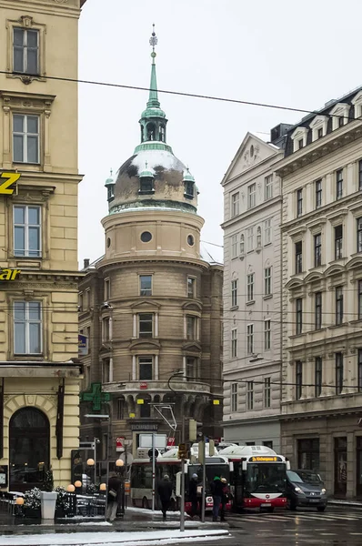 Viena Áustria Janeiro 2014 Visões Viena Edifícios Ruas Cidade Viena — Fotografia de Stock