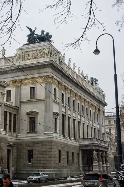 Bécs Ausztria 2014 Január Bécs Nevezetességeit Épületek Bécs Utcáin Antik — Stock Fotó