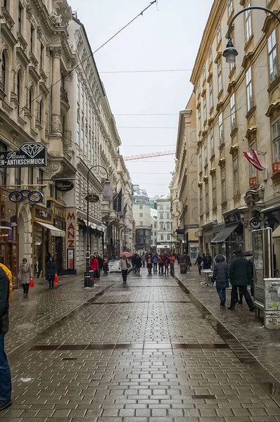 Wien Österrike Januari 2014 Wiens Sevärdheter Byggnader Och Gatorna Staden — Stockfoto