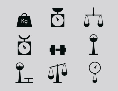 Scales, weighing, weight, balance clipart