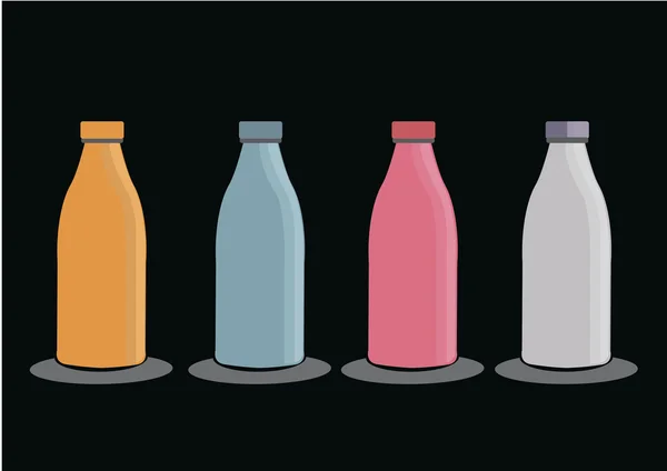 Conception de bouteille en verre — Image vectorielle