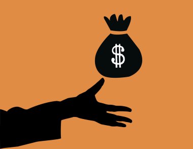 el ödeme ve Doları simgeyi taşımak