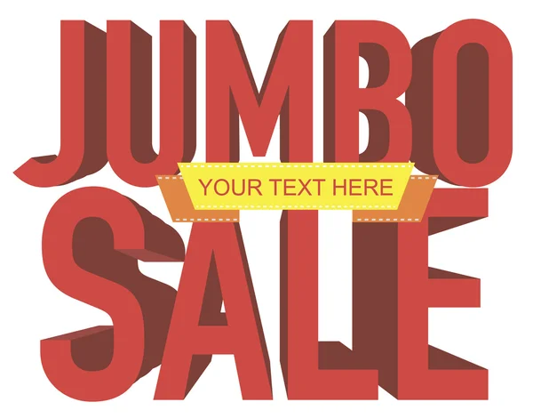 Текст для продажи Jumbo с пространством для копирования — стоковый вектор