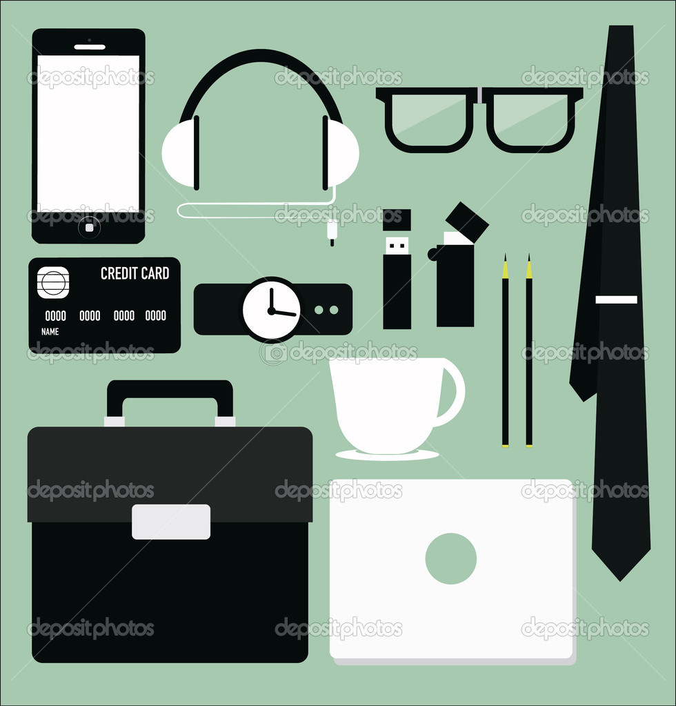 Set of business working elements