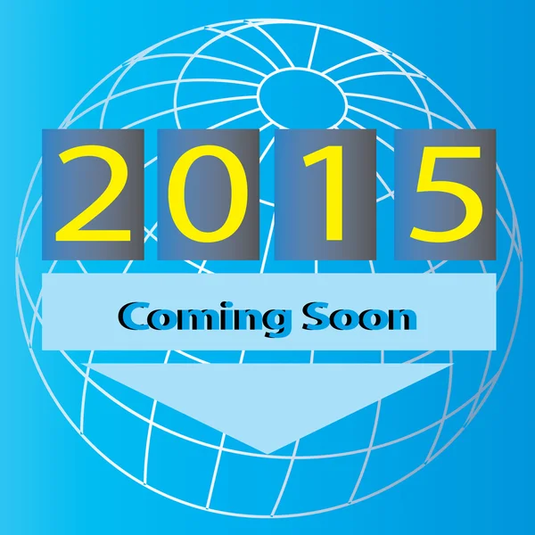 År 2015 kommer snart — Stock vektor