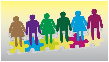 가입 손 함께 공동 작업 비즈니스 벡터