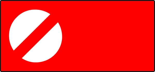 Vetor vazio de Stop Sign Symbol Zone — Vetor de Stock