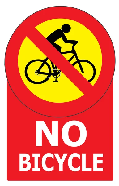 Sin etiqueta de signo de bicicleta — Vector de stock