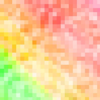 Colorful large pixels abstract pattern background clipart